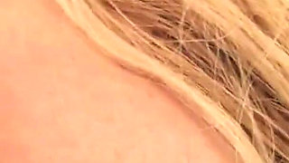Sweet blonde milf Kelly Leigh POV deepthroat blowjob on kitchen