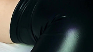 Big Titty Cutie in Black Leather Leggings Gets Railed Till Cum on Ass - Lilykoti