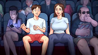 Summertime saga, fingerblasting, pool sex