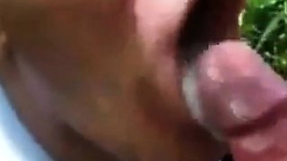 Outdoor Fun: Blowjob and Cum with a Sexy Man