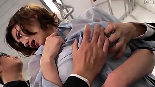 Beautiful Office Lady Gangbang On The Bus.