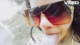 Jamaican Vacation Blowjob Outside Island Public Beach Sucking Dick