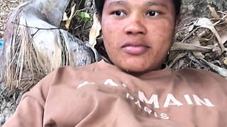 Dominican Girl Masturbating Outdoors
