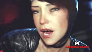 Catwomen getting her pussy fucked - 3D Animation
