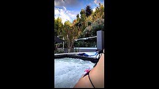 Lyna Perez Teases By The Pool