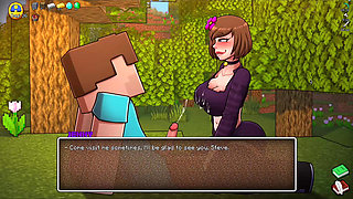 HornyCraft Minecraft Parody - Steve Gets Sloppy Handjob from Jenny for a Diamond