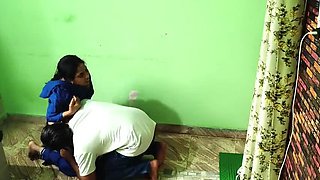 Young Indian Stepsister in Desi Dress Gets Fucked Hard by Stepbro - Tight Pussy Action