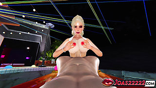 Jenny Summers Pool 3D Animation - Wet Titfuck, Handjob in Water, Deepthroat Cumshot in Uncensored Hentai