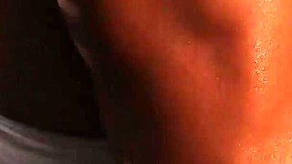Amber Rubs Her Big Clit and Wet Pussy on Park Bench