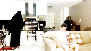 An Arab Boy Fucks Step- Mother Because He's Still Learn How to Have Sex. and Thestep- Mother Doesn't Mind Teaching Her Step Son