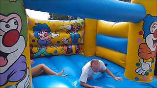 Porn Stars in a Bouncy Castle Before the Party!