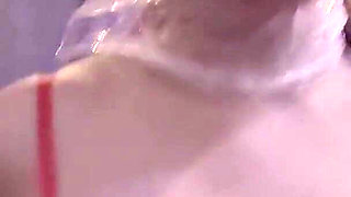 Multiple Orgasms on Sybian While Bondage BDSM Play in Dungeon