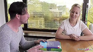 Jana Schwarz In German Teacher Seduce Curvy teen 18+ To Fuck At Home Lesson